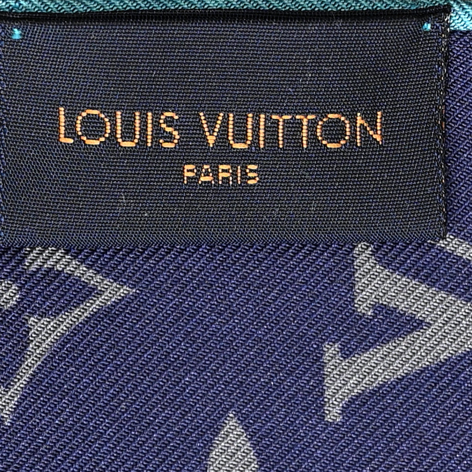 Louis Vuitton Silk Square Handle Me Scarf Bleu 3 of 4