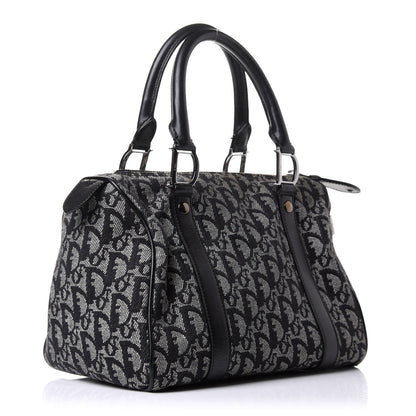 Christian Dior Monogram Boston Black 3 of 12