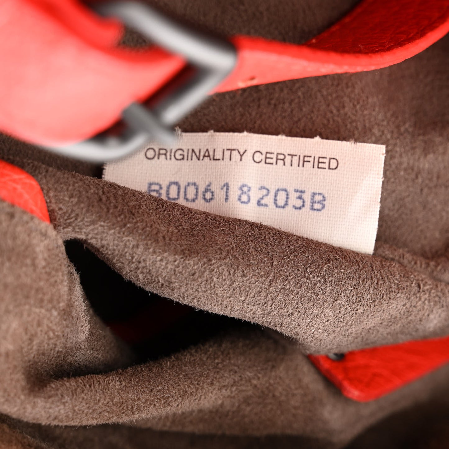 Ostrich Intrecciato Maxi Convertible Tote Red