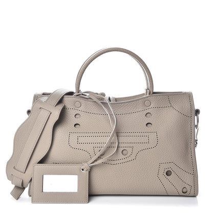 Balenciaga Veau Grana Perforated Blackout Hardware S City Gris Cendre 1 of 9