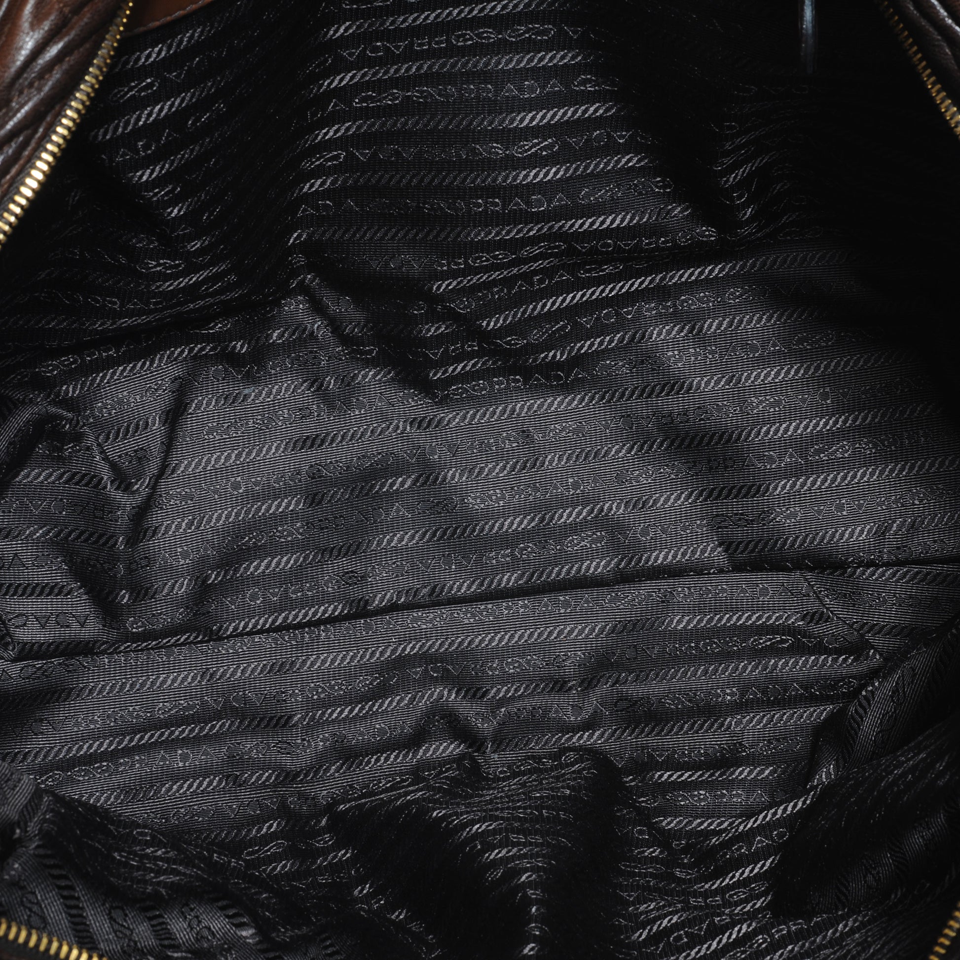 Prada Nappa Antic Chevron Bauletto 5 of 8