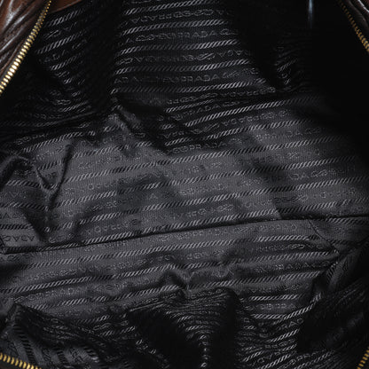 Prada Nappa Antic Chevron Bauletto 5 of 8