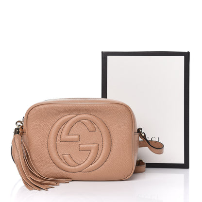 Gucci Pebbled Calfskin Small Soho Disco Bag Camelia 12 of 12