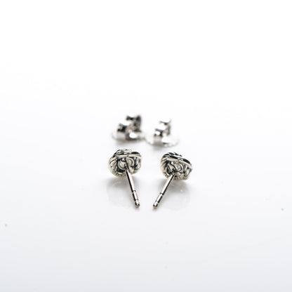 David Yurman Sterling Silver Diamond 7mm Infinity Stud Earrings 3 of 5