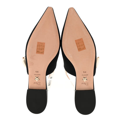 Christian Dior Technical Canvas Ribbon J'Adior Slingback Ballet Flats 38.5 Black 5 of 14