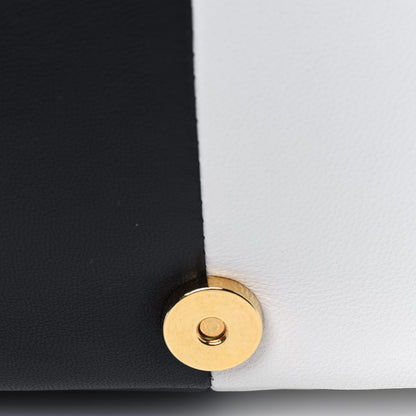 Burberry Lambskin Quilted Small Lola Bag White Black 10 of 15