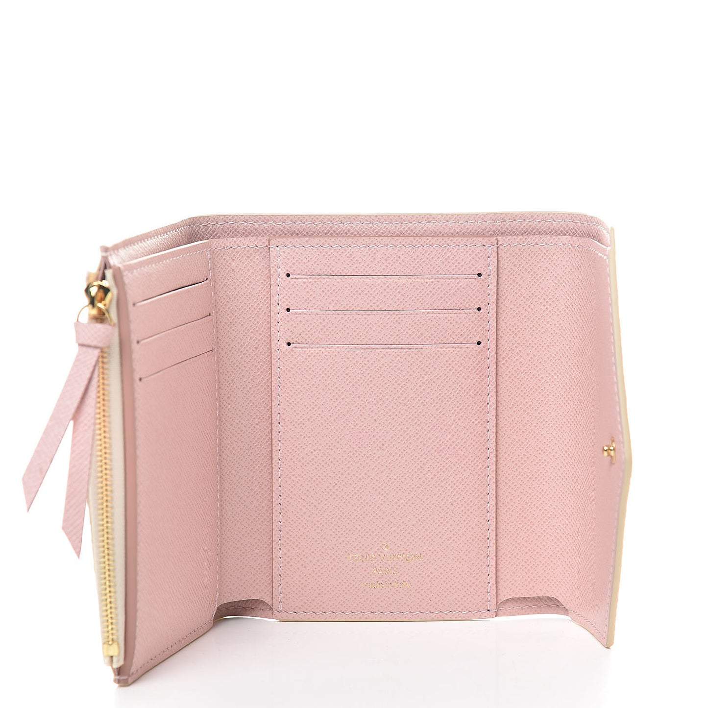 Damier Azur Victorine Wallet Rose Ballerine