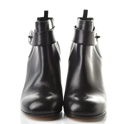 Chanel Calfskin CC Turnlock Ankle Boots 40 Black 2 of 9