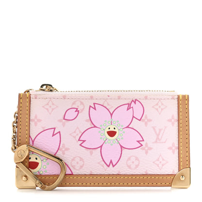 Louis Vuitton Monogram Cherry Blossom Key Pouch Pink 1 of 6