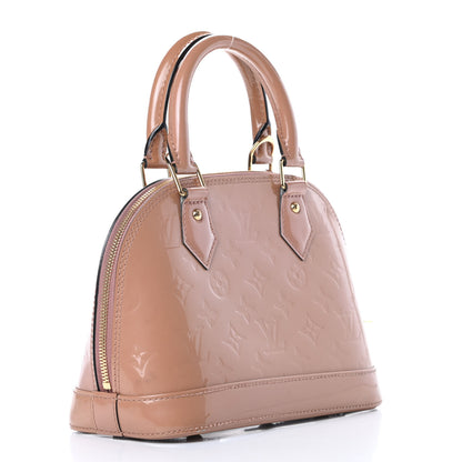 Louis Vuitton Vernis Alma BB Rose Velours 3 of 10
