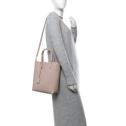 Saint Laurent Calfskin Toy Shopping Tote Marble Pink 2 of 10