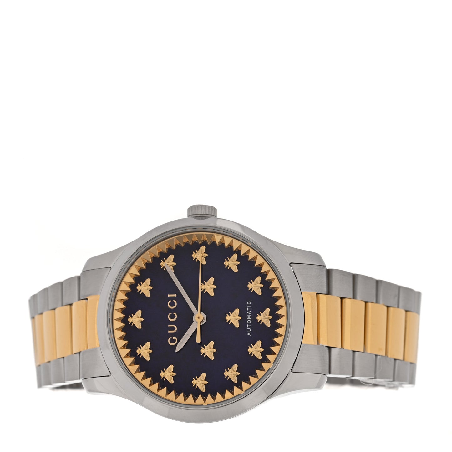 Stainless Steel 38mm G-Timeless Two Tone Bee Automatic Watch Blue