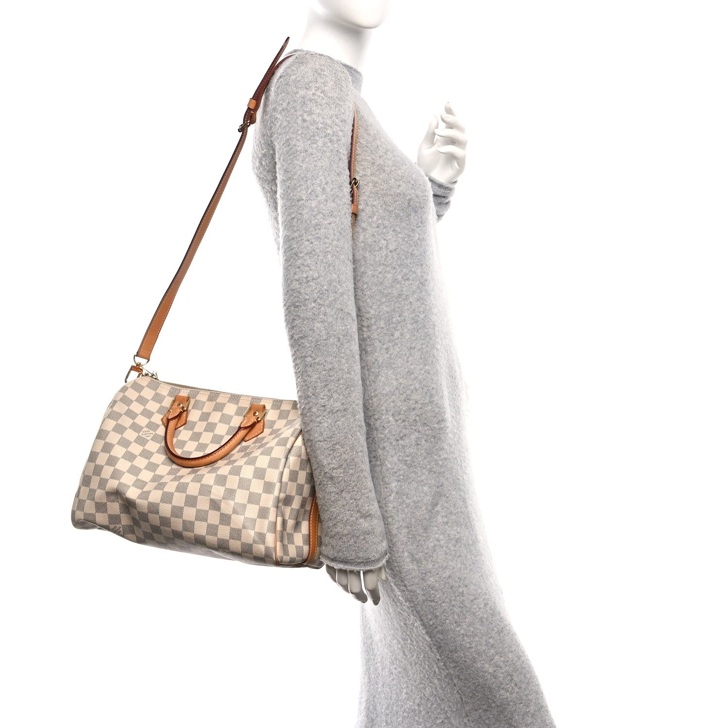 Louis Vuitton Damier Azur Speedy Bandouliere 30 3 of 10
