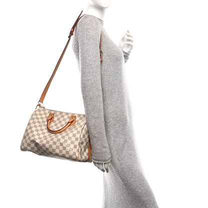 Louis Vuitton Damier Azur Speedy Bandouliere 30 3 of 10