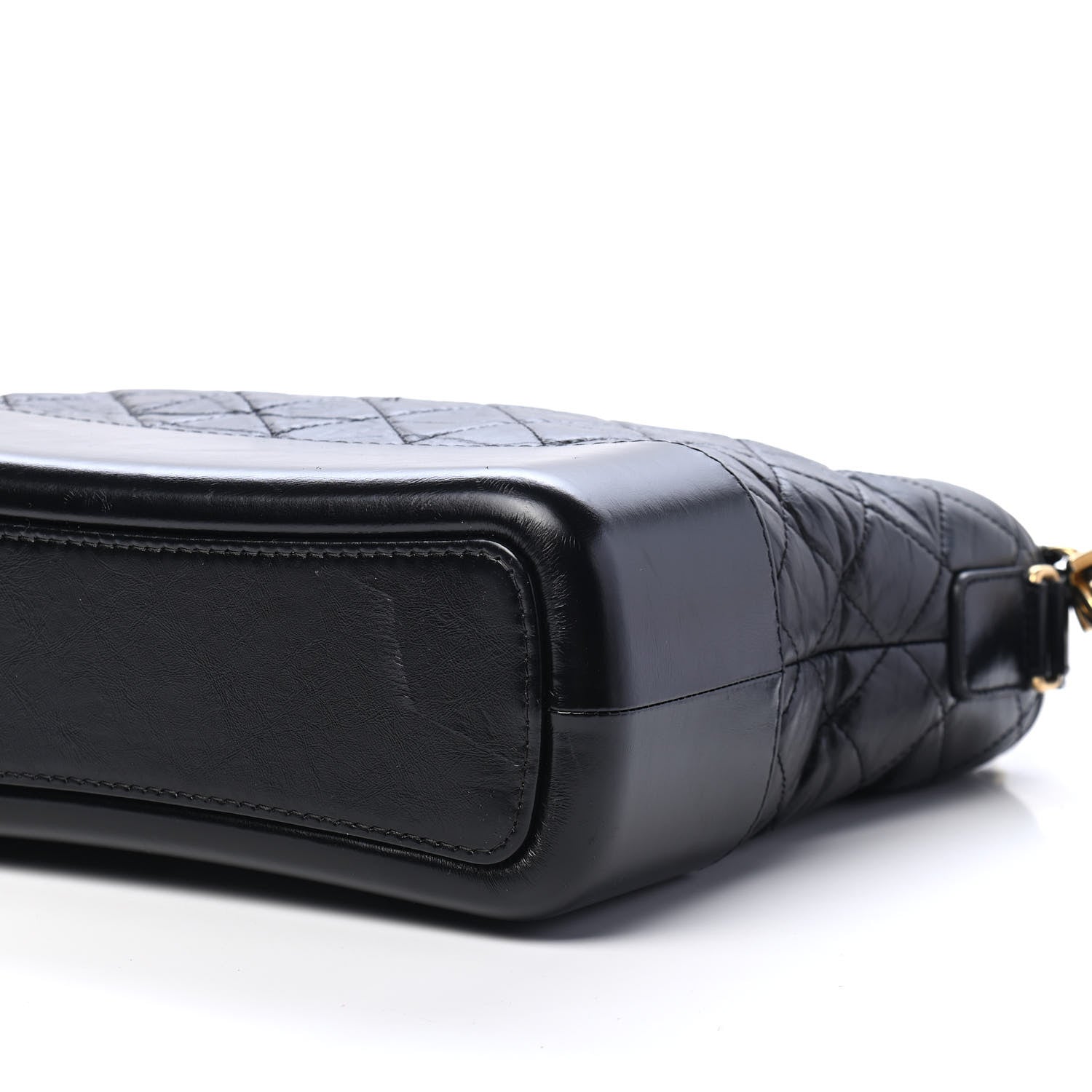 Chanel Aged Calfskin Quilted Medium Gabrielle Hobo Black 9 of 9