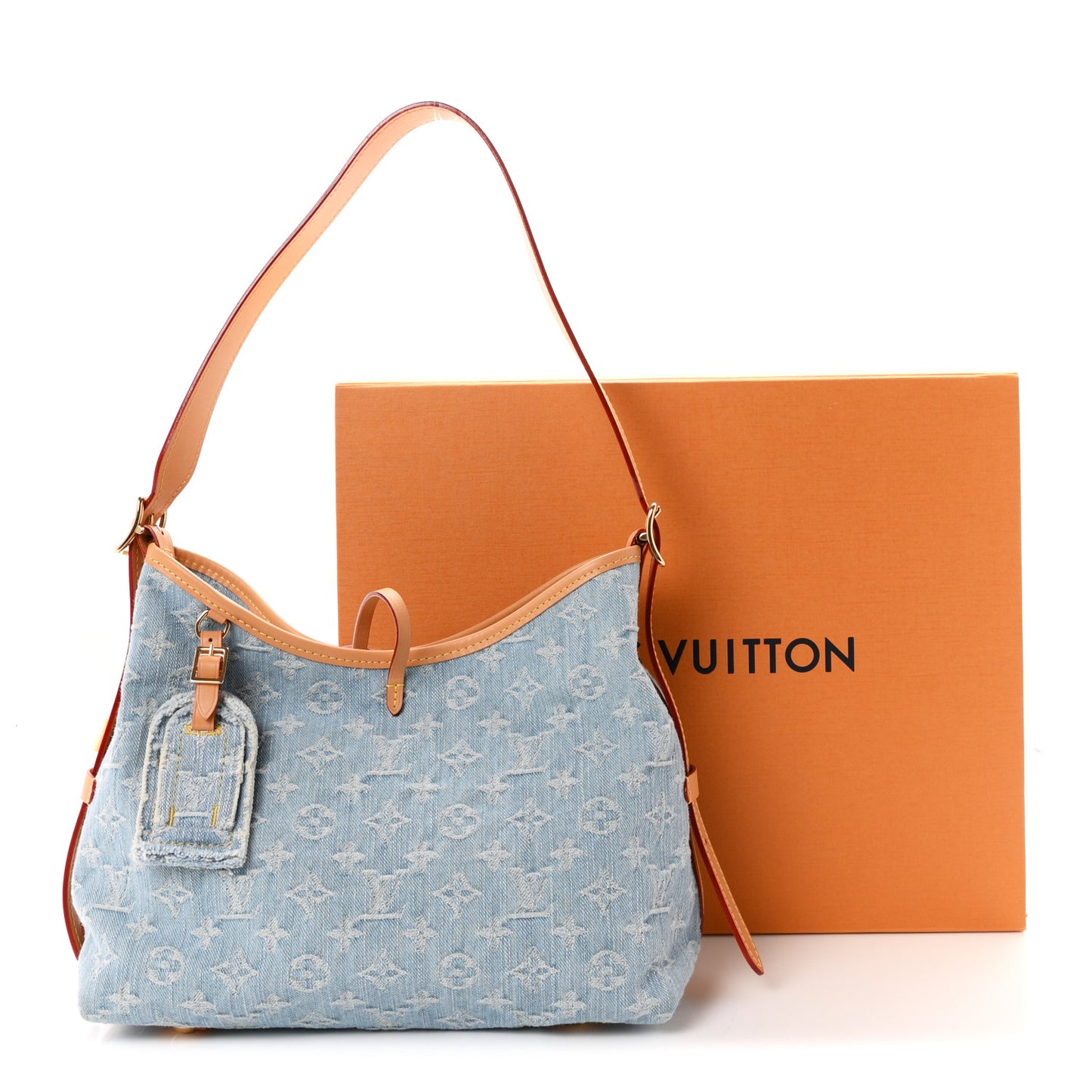 Monogram Denim CarryAll PM Sky Blue
