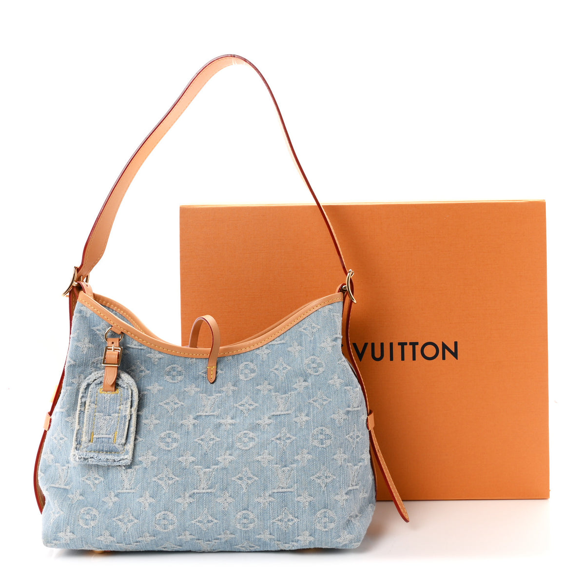 Louis Vuitton Monogram Denim CarryAll PM Sky Blue 12 of 12