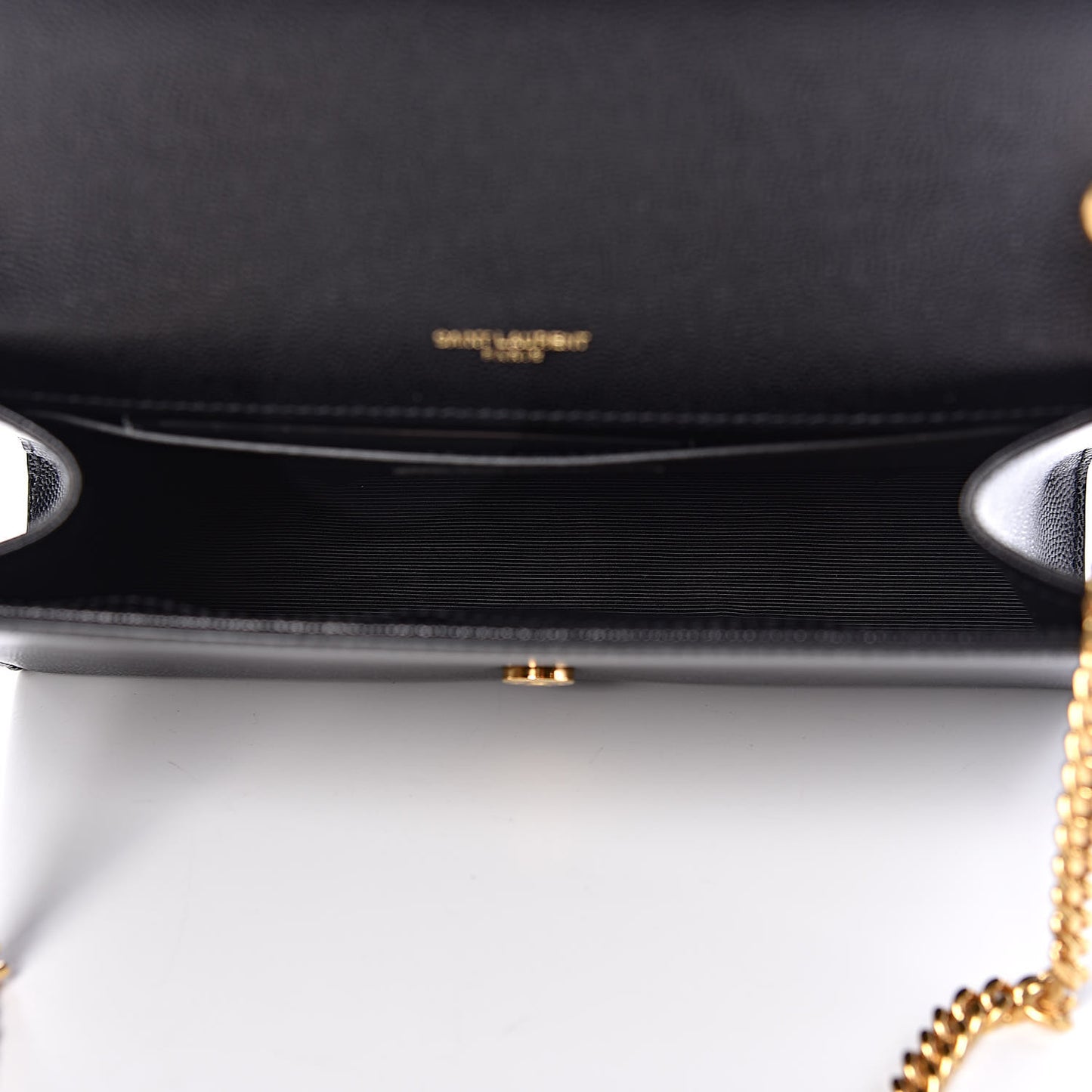 Grain De Poudre Medium Classic Monogram Kate Satchel Black