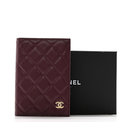 Chanel Caviar Quilted Passport Holder Dark Purple 9 of 9