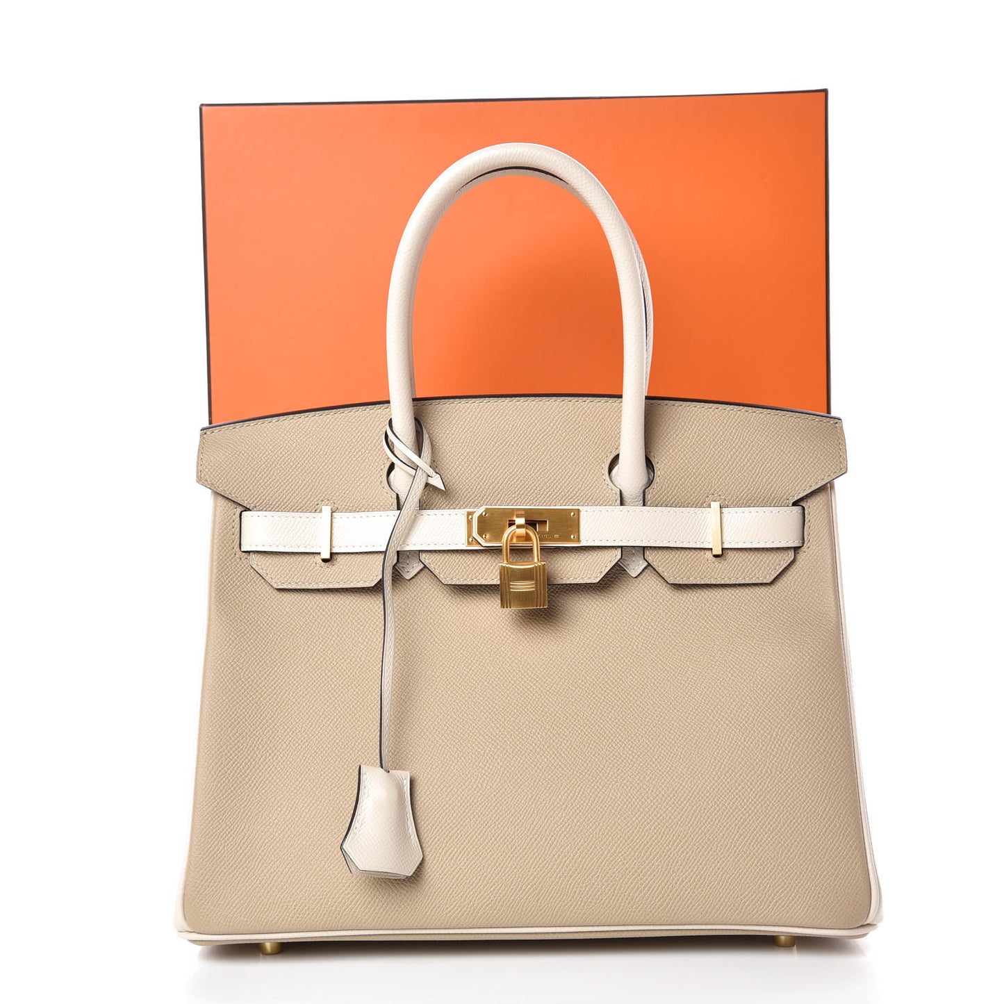 Epsom Horseshoe Birkin 30 Trench Craie