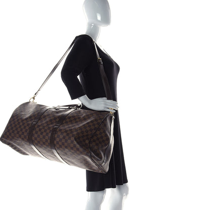 Louis Vuitton Damier Ebene Keepall Bandouliere 55 2 of 12