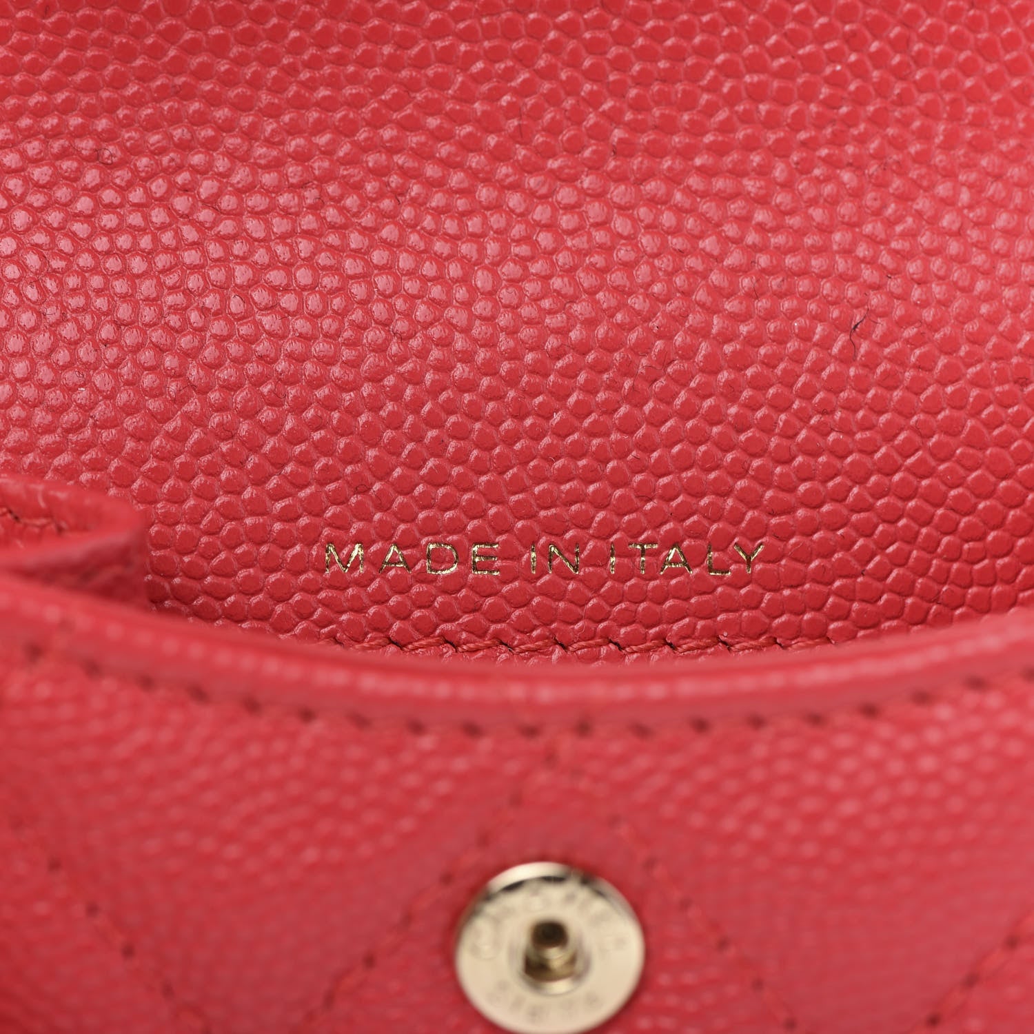 Chanel Caviar Quilted Airpods Pro Case Red 6 of 9