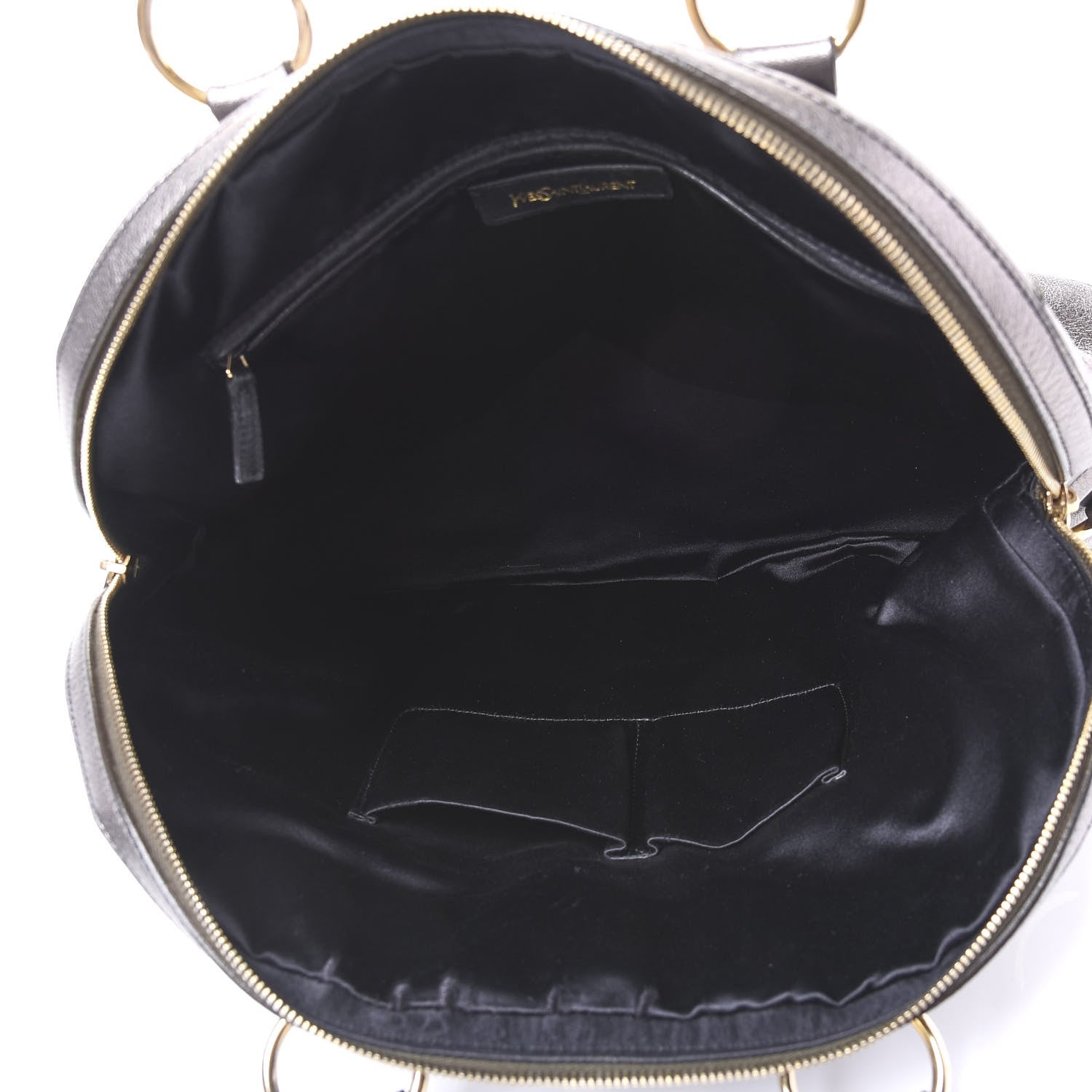 Saint Laurent Metallic Calfskin Oversized Muse Silver 4 of 12