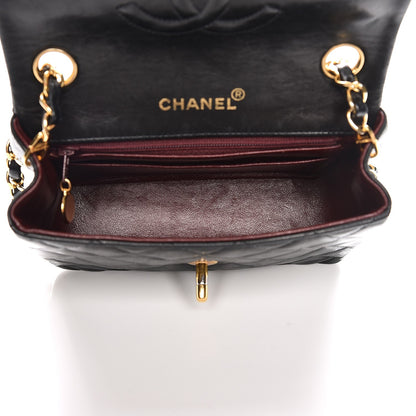Chanel Lambskin Quilted Mini Square Flap Black 5 of 7