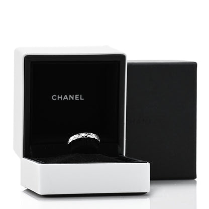 Chanel 18K White Gold Mini Coco Crush Ring 50 5.25 5 of 5