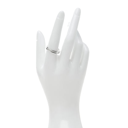 Hermes 18K White Gold Ariane Wedding Band Ring 58 8.5 2 of 6