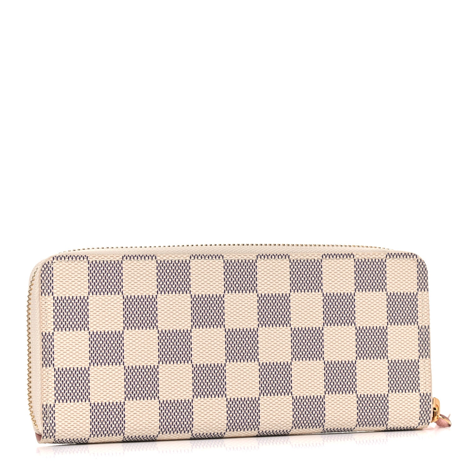Louis Vuitton Damier Azur Clemence Wallet Rose Ballerine 3 of 10