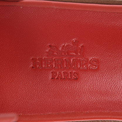 Hermes Calfskin Santorini Sandals 36 Pavot 5 of 9