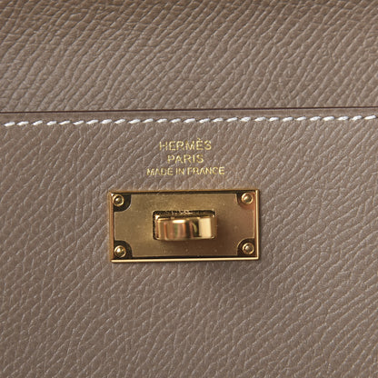 Hermes Epsom Kelly Pocket Compact Wallet Etoupe 6 of 7