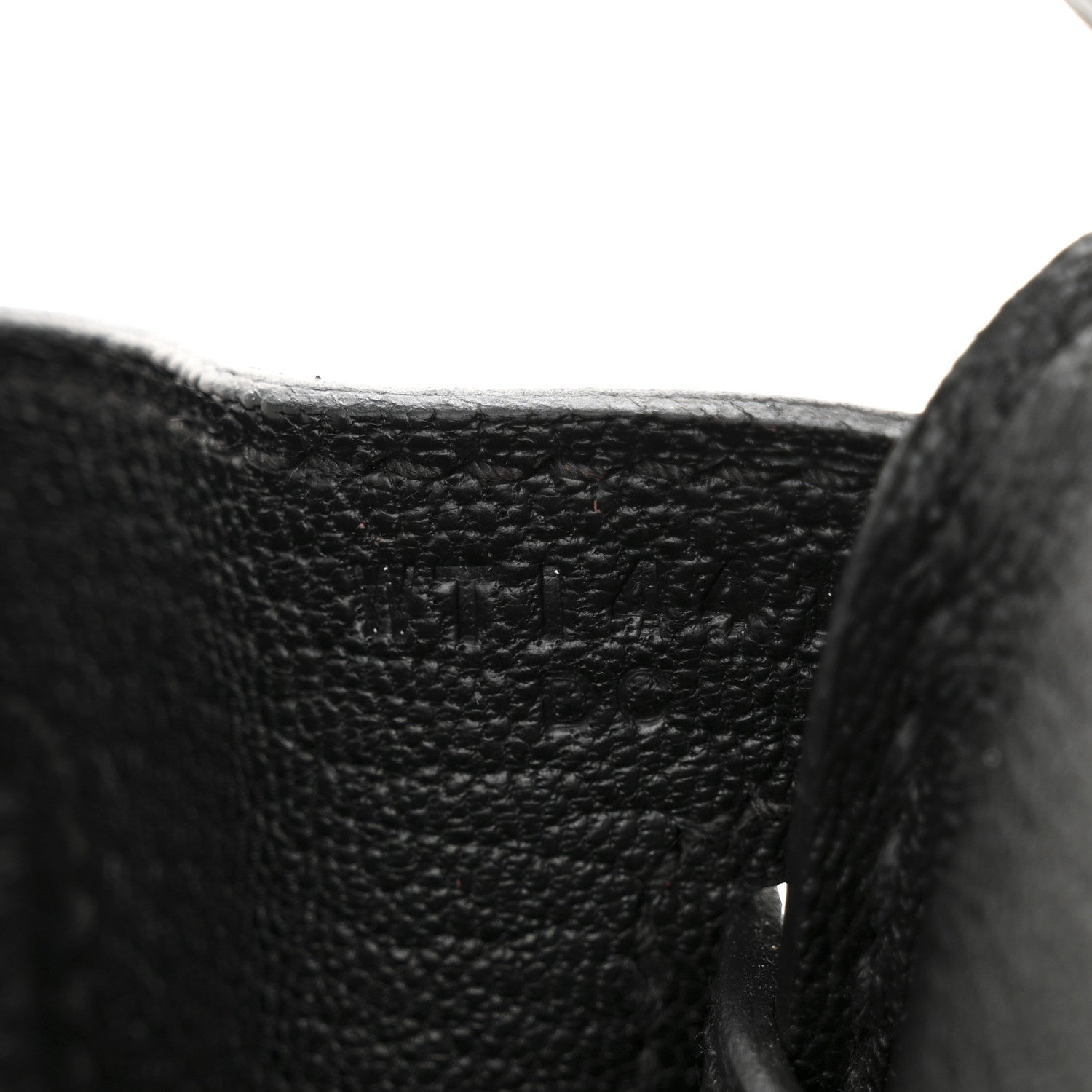 Hermes Togo Birkin 25 Black 7 of 12