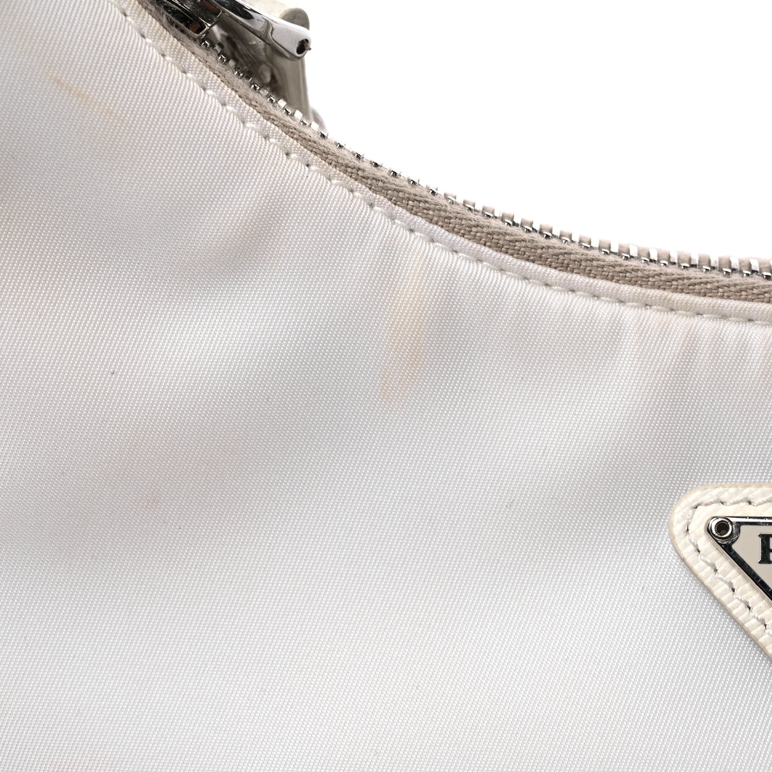 Prada Nylon Re-Edition 2005 Shoulder Bag White 13 of 16