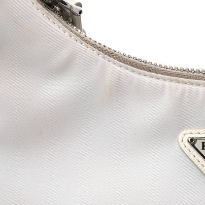 Prada Nylon Re-Edition 2005 Shoulder Bag White 13 of 16