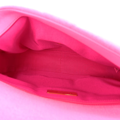 Chanel Denim Quilted Medium Chanel 19 Flap Neon Pink 5 of 12