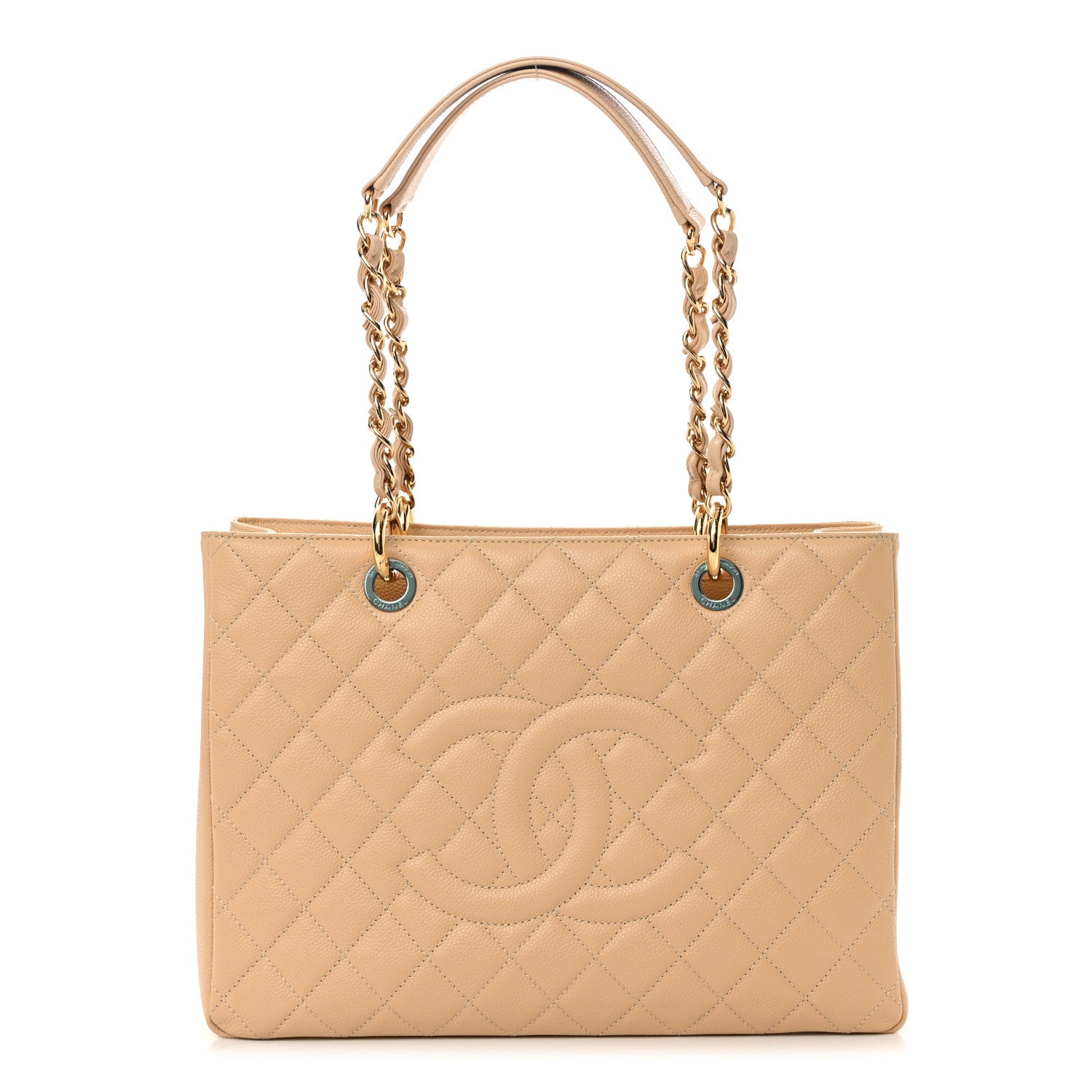Chanel Caviar Quilted Grand Shopping Tote GST Beige Clair 1 of 12