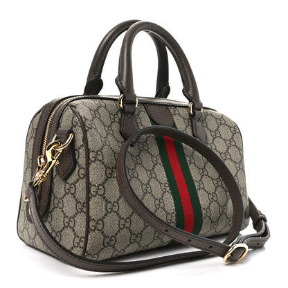 Gucci GG Supreme Monogram Web Small Ophidia Boston Beige New Acero 3 of 10