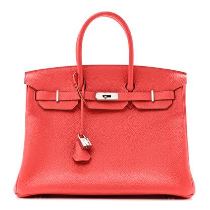 Hermes Taurillon Clemence Birkin 35 Rose Jaipur 1 of 11