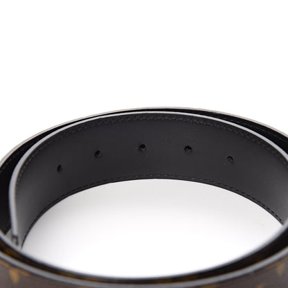 Louis Vuitton Calfskin Monogram 40mm LV Initiales Reversible Belt 85 34 Black 5 of 7