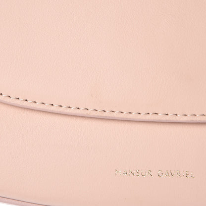 Mansur Gavriel Calfskin Flap Crossbody Bag Rosa 8 of 10