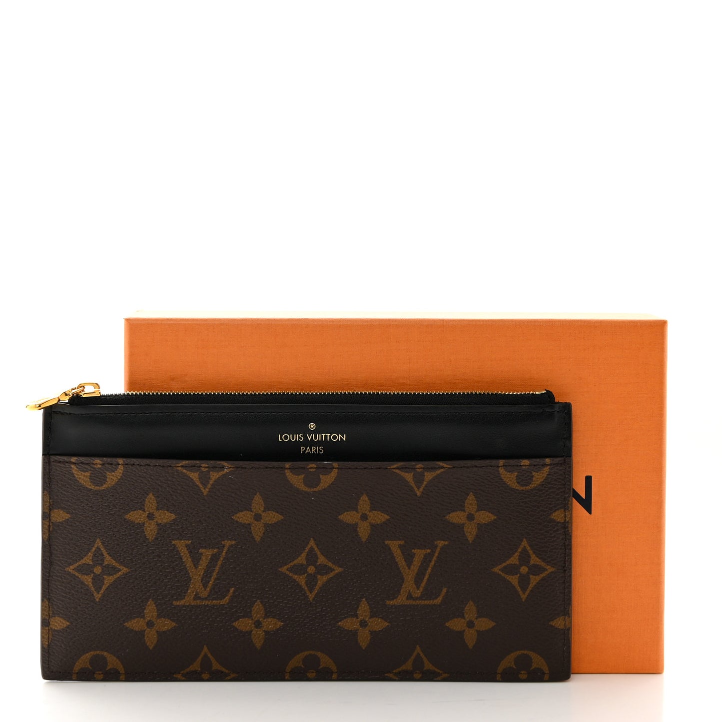 Monogram Slim Purse Black