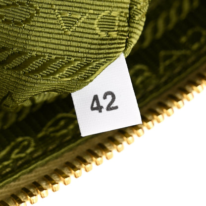 Prada Soft Calfskin Zippered Shoulder Bag Pistachio 7 of 10