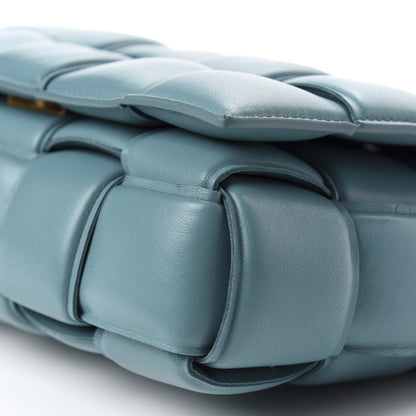 Bottega Veneta Lambskin Maxi Intreccio Padded Chain Cassette Crossbody Bag Mallard 8 of 10