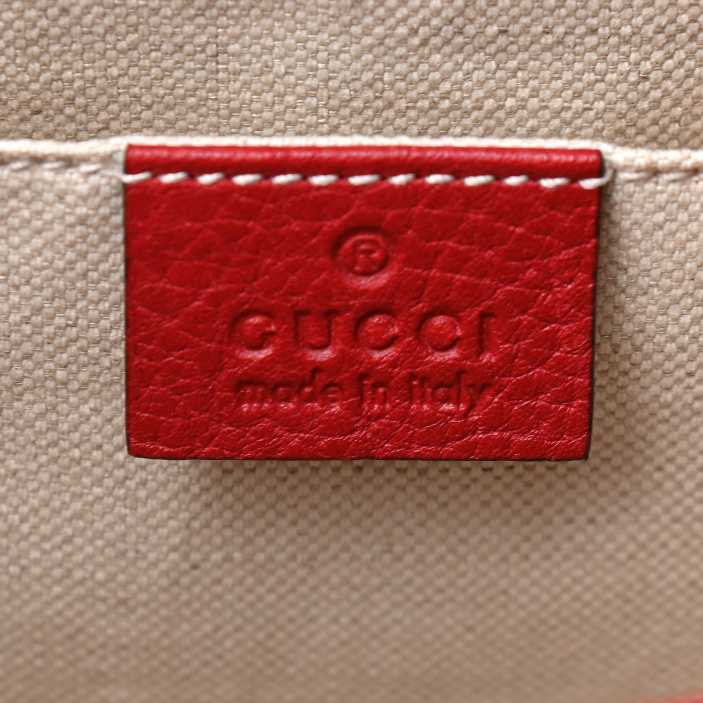 Calfskin Mini GG Marmont Top Handle Bag Vulcanic Red