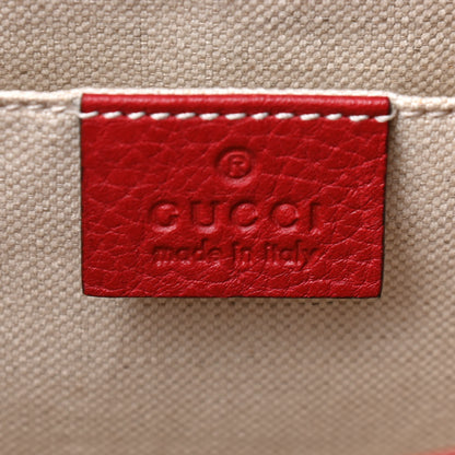 Gucci Calfskin Mini GG Marmont Top Handle Bag Vulcanic Red 5 of 6