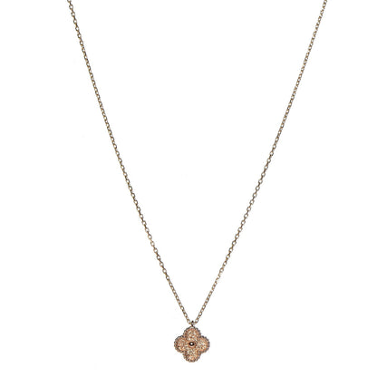 Van Cleef & Arpels 18K Rose Gold Sweet Alhambra Pendant Necklace 1 of 5