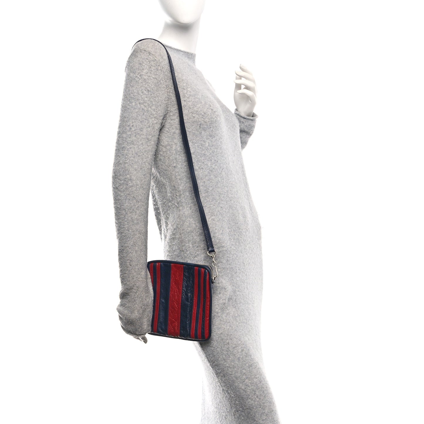 Agneau XS Cushion Square Crossbody Dark Night Red