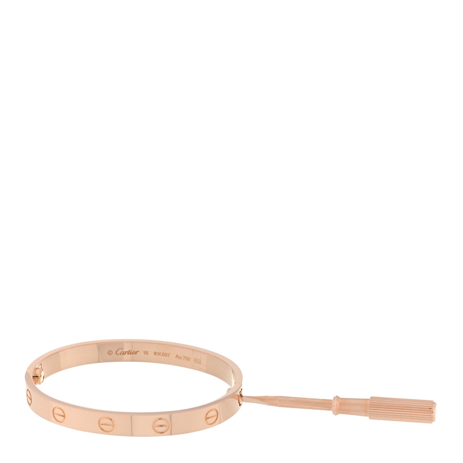 Cartier 18K Pink Gold LOVE Bracelet 16 4 of 5